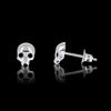 Hamlet earrings in Sterling Silver with black Cz diamonds