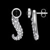 Sterling Silber Tentakel modulare Ohrringe mit Cz Diamant Sterling Silber Tentakel modulare Ohrringe mit Cz Diamant