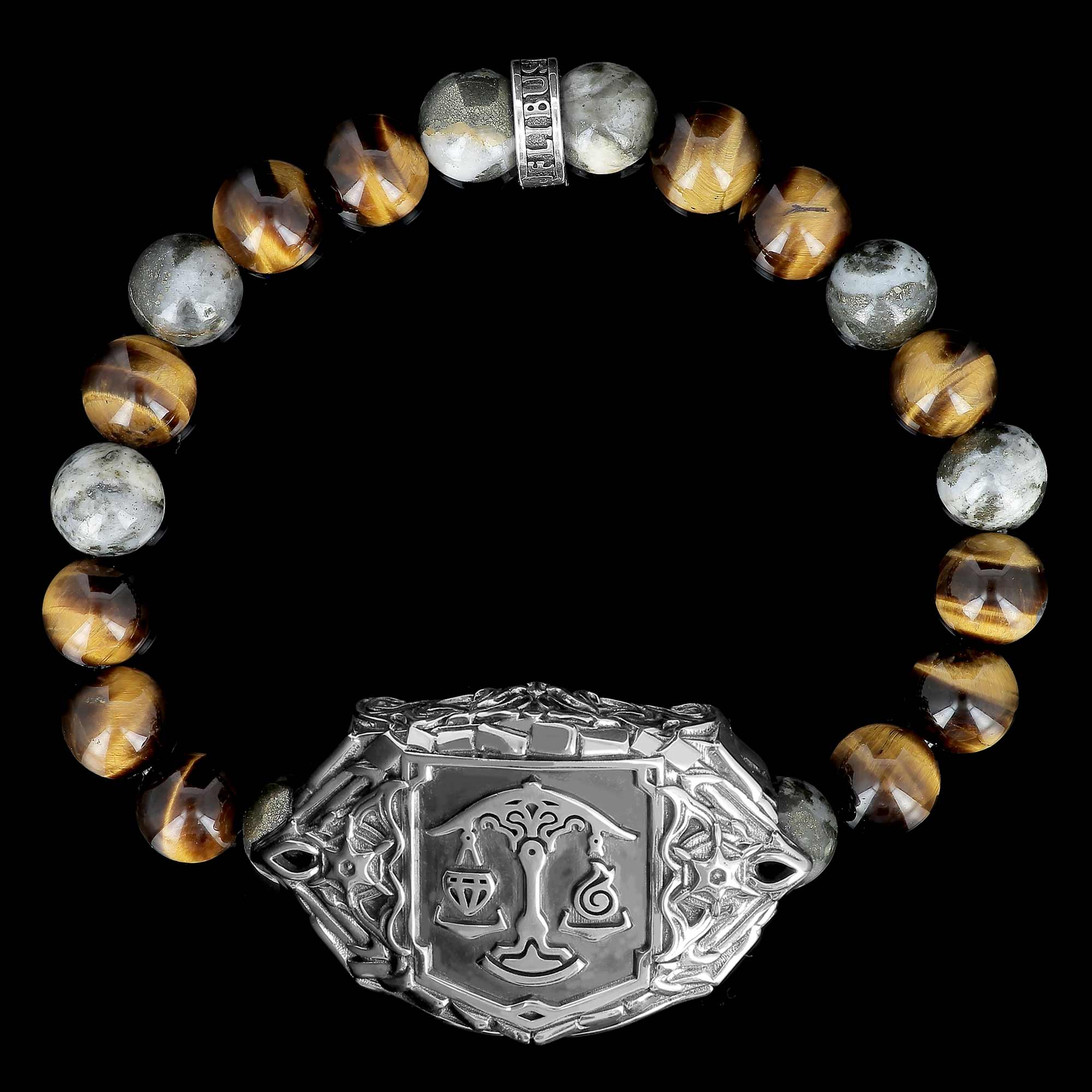 Die Legion der Unsterblichen – FFXIV x Flibustier – Offizielles Armband aus Edelsteinen und 925er Silber