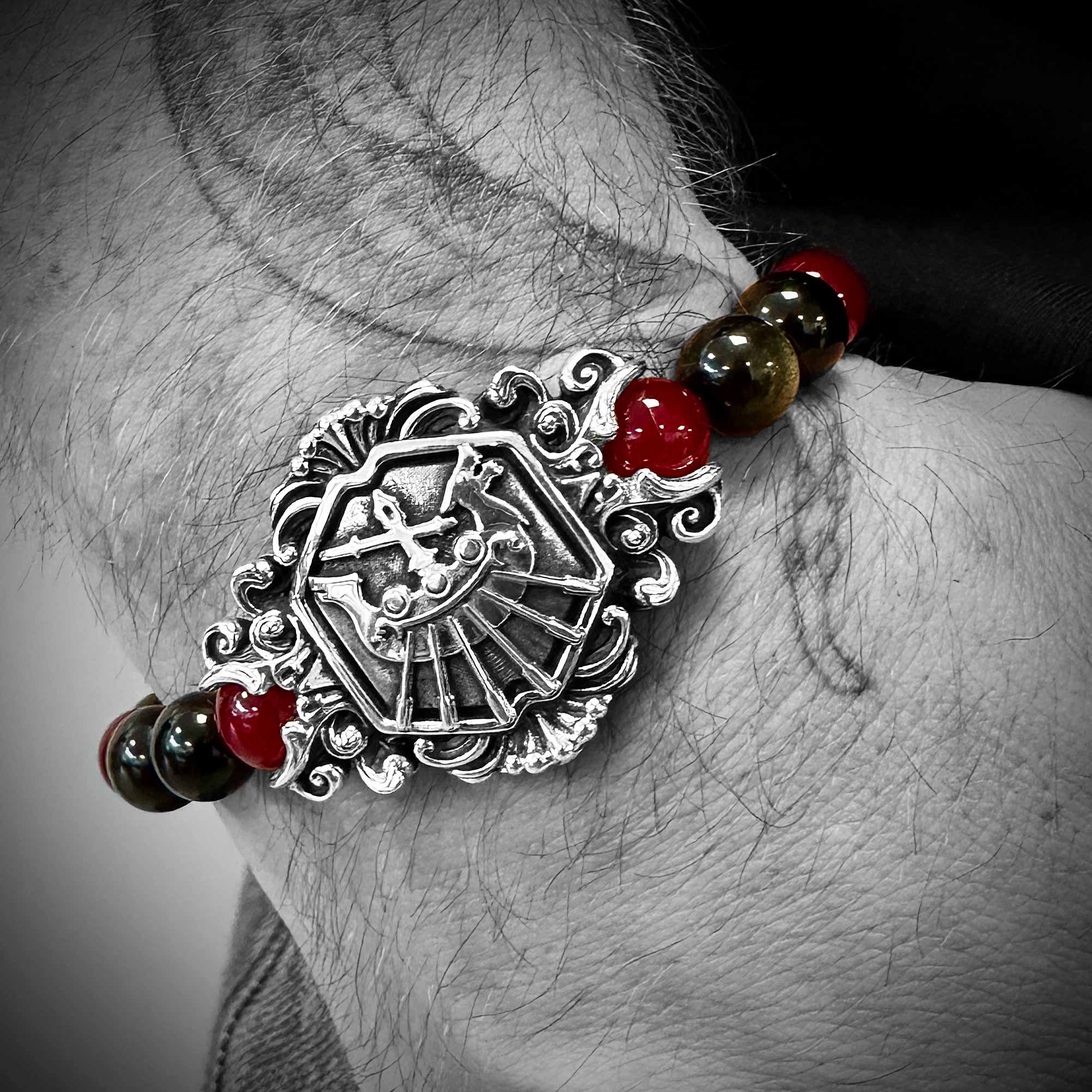 Der Mahlstrom – FFXIV x Flibustier – Offizielles Armband aus Edelsteinen und 925er Silber