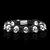 Black Beard - Armband aus natürlichem Leder und Silber Black Beard - Armband aus natürlichem Leder und Silber