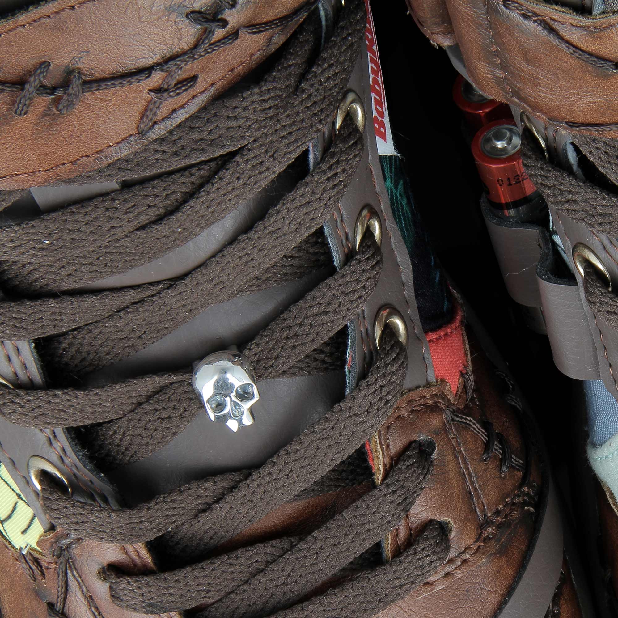 Hamlet - Skull Sneaker Charms in Sterling Silver