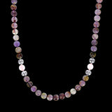 Kurze Halskette BALI Amethyst - Halskette aus Silber und Edelsteinen