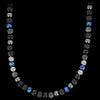 Kurze Halskette BALI Pacific - Halskette aus Silber und Edelsteinen Kurze Halskette BALI Pacific - Halskette aus Silber und Edelsteinen