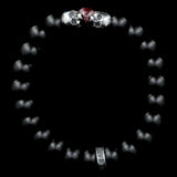 Head2Head - Matte onyx and red jade bracelet