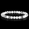 Mini - Howlith - Armband aus Howlith und Silber Mini - Howlith - Armband aus Howlith und Silber