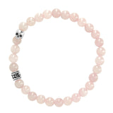 Mini - Rose Quartz and Sterling Silver bracelet
