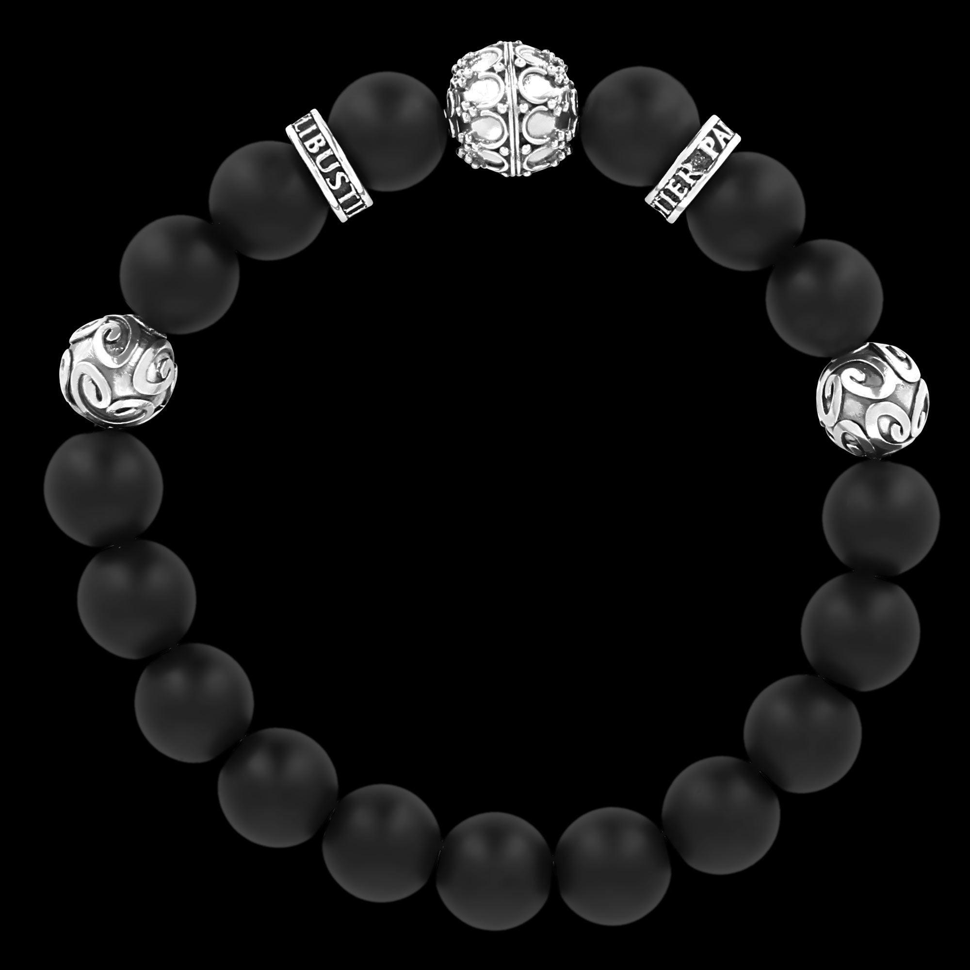 Silver Grenade Matte Onyx