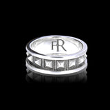 Gizeh - Bague à clous en argent