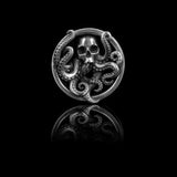 Sterling Silver Ear Tunnel - The Kraken