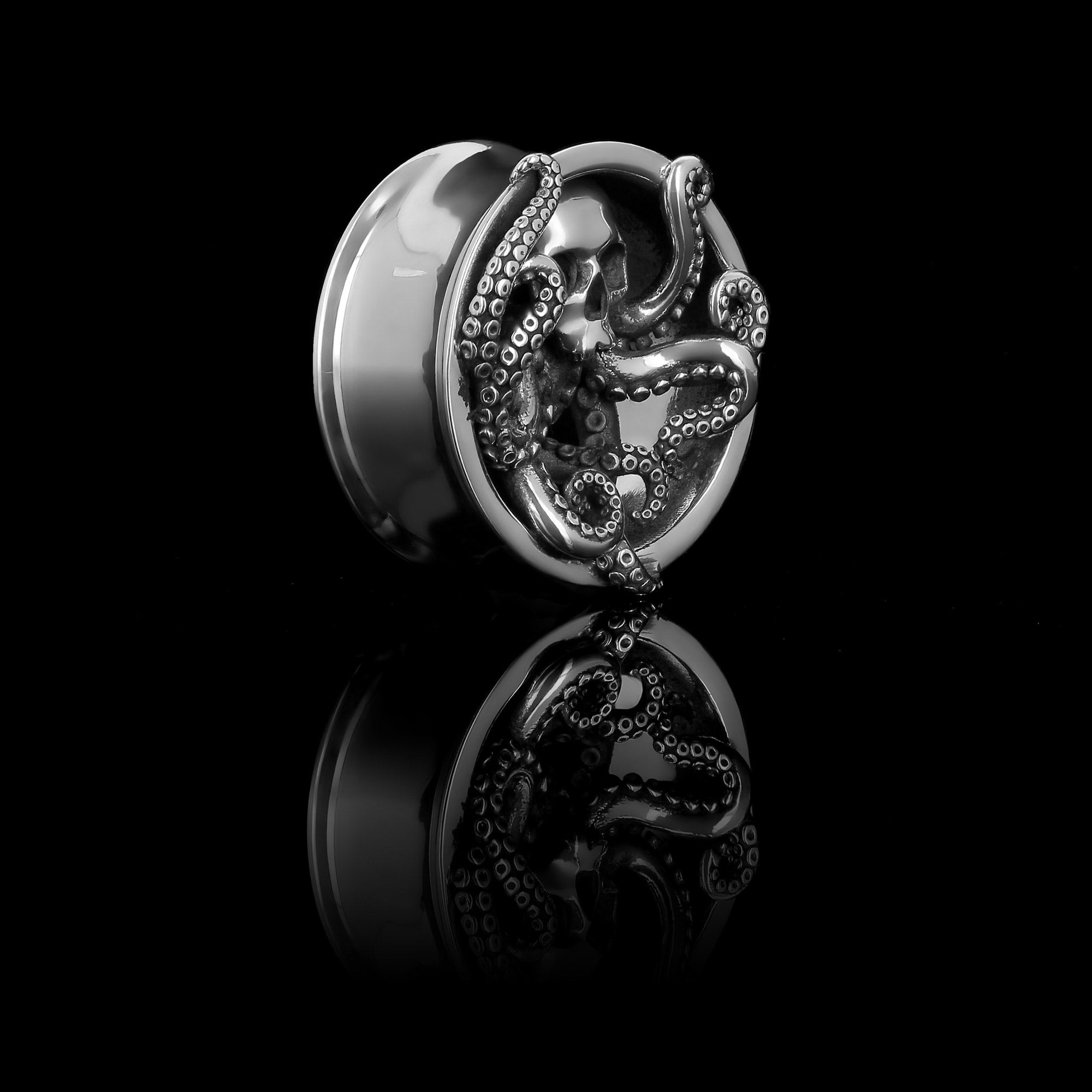 Kraken - 925 Silber Ohrtunnel