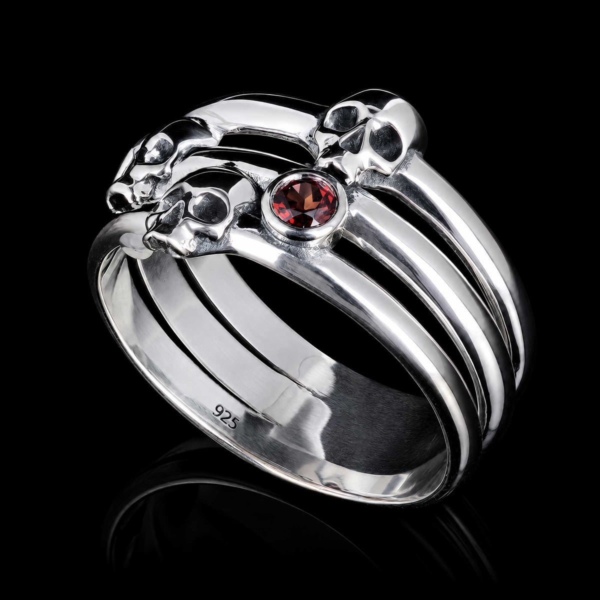 Eternity : notre nouvelle bague en argent 925 et grenats est arrivée