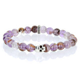 K.I.S.S. Armband aus Cacoxenit-Amethyst und Silber