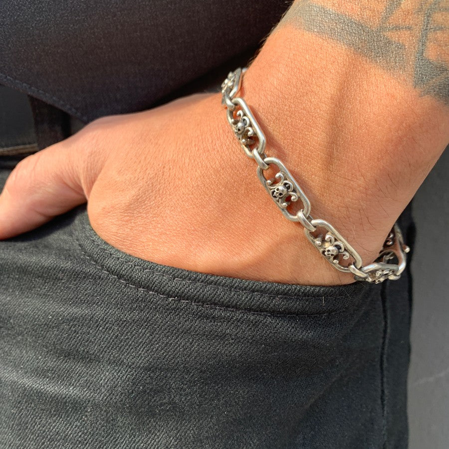 Le Triomphe - Bracelet rock en argent 925 Sterling