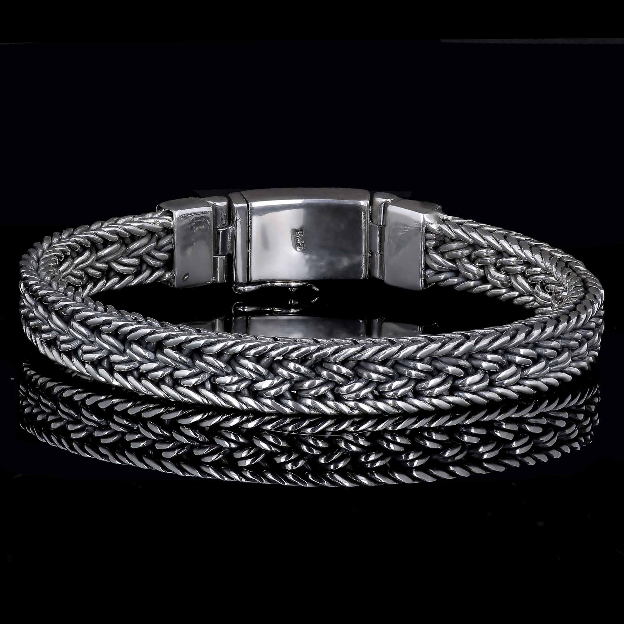 Bracelet en maille balinaise | Argent 925 tressé