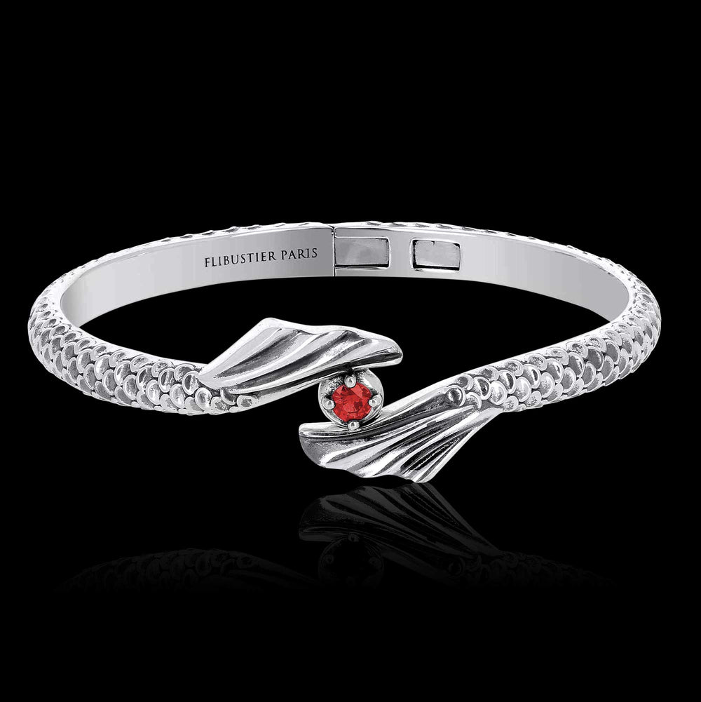 Bangle Sirene - Jonc en argent 925 Sterling et Zircon