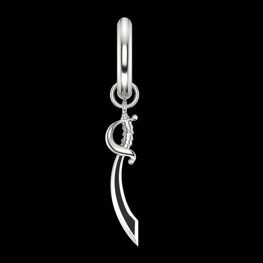 Cutlass - Boucle d'oreille en argent