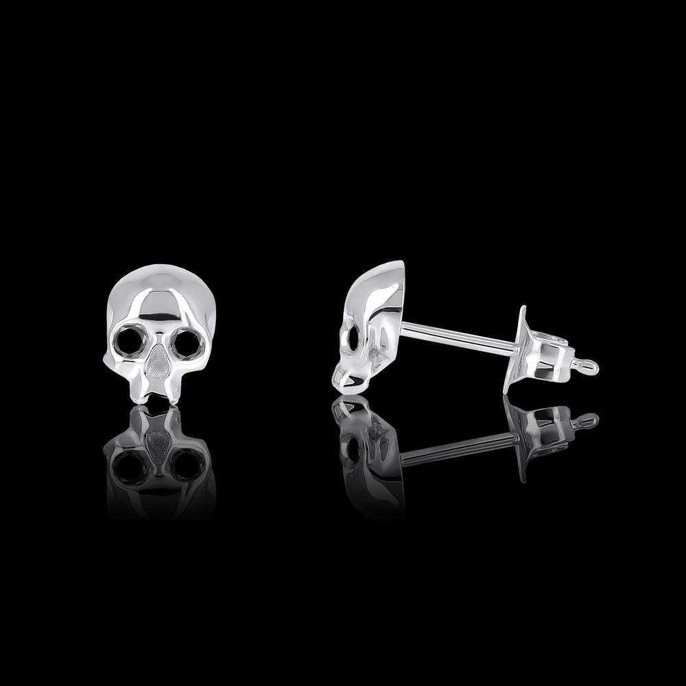 Hamlet stud earrings in 18k gold and diamonds