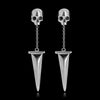 Dagger earrings in Sterling Silver