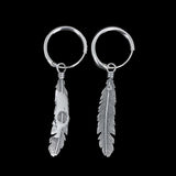 Plume de Maat | Boucle d'oreille en argent