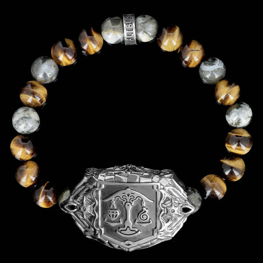 The Immortal Flames - FFXIV x Flibustier - Officially licensed bracelet in gemstones and 925 silver