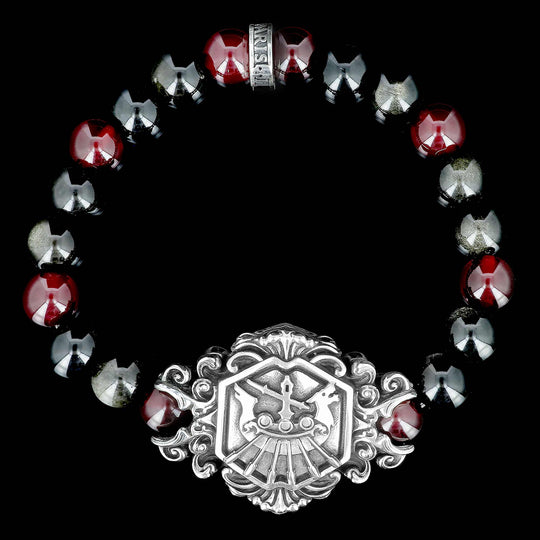 The Maelstrom - FFXIV x Flibustier - Officially licensed bracelet in gemstones and 925 silver