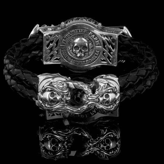 Bracelet en cuir Hellfest XVII - The Black Bracelet Limited edition