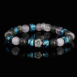 Les Roses de Bonny | Bracelet en Amethyste, labradorite et perles Hotaru