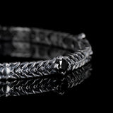 Sombre Couronne | Bracelet en argent 925 et zircon noir