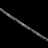 Sombre Couronne | Bracelet en argent 925 et zircon noir