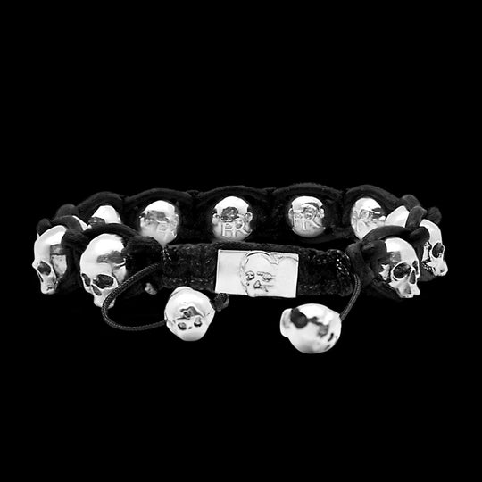 Black Beard - bracelet en cuir naturel et argent