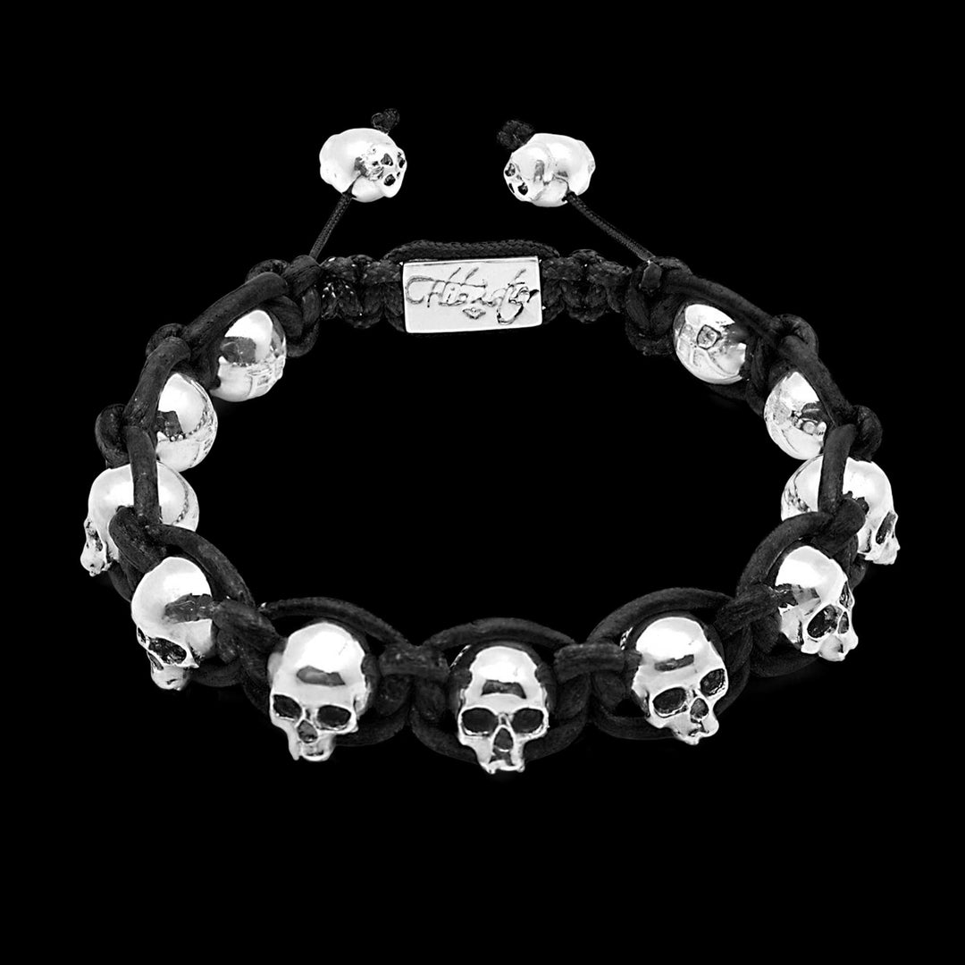 Black Beard - bracelet en cuir naturel et argent