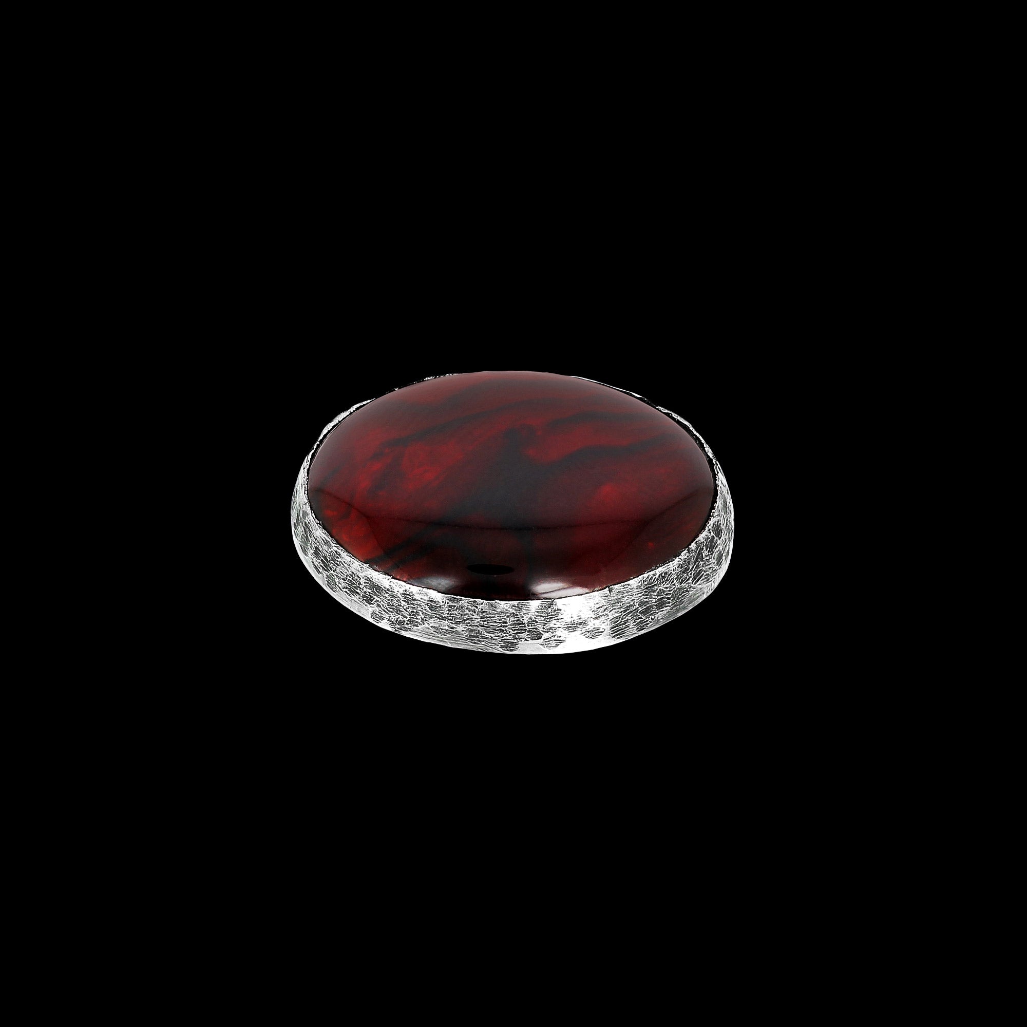 Abalone, rot - Ornament für Wechselsystem in 925 Silber