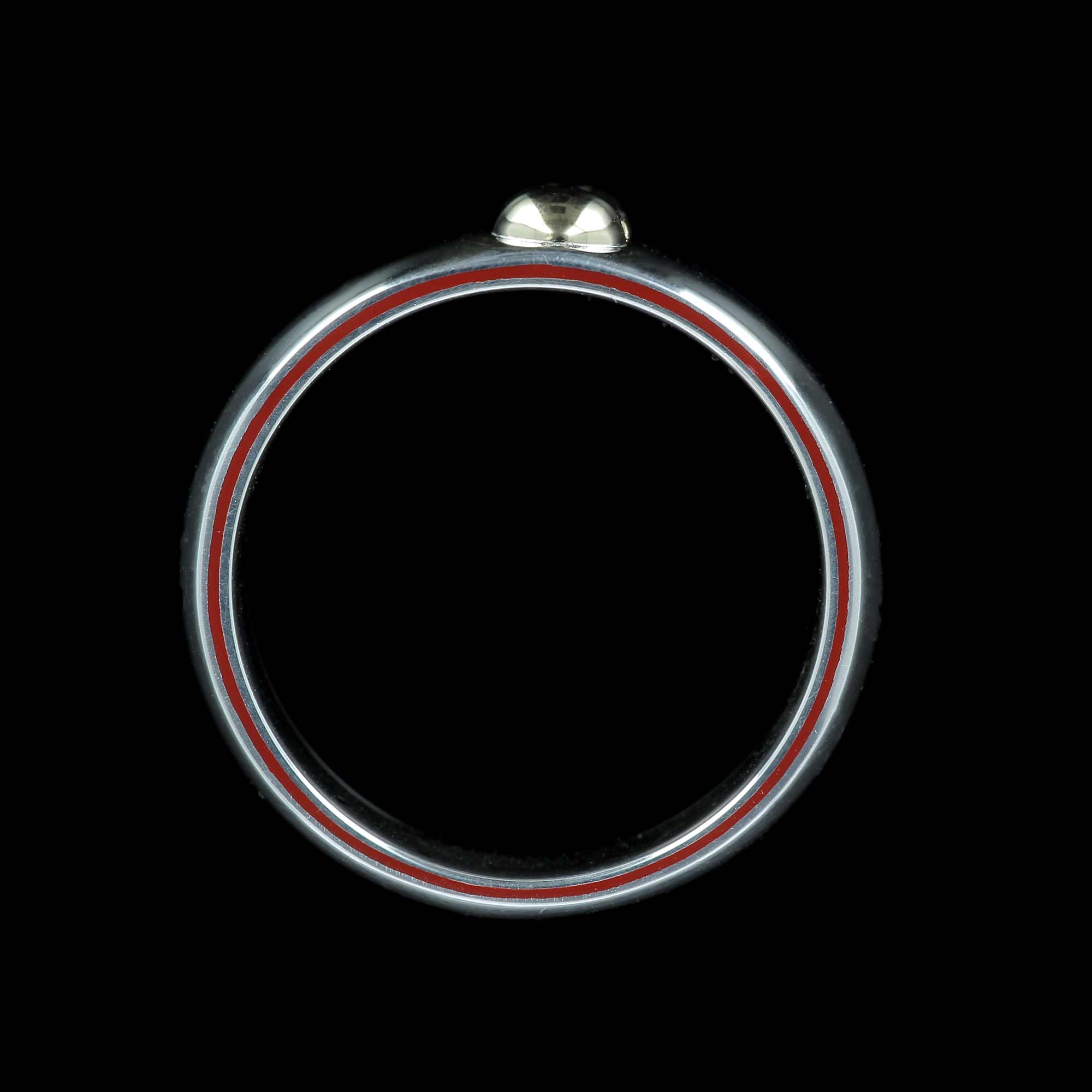 Calico - Anneau en argent 925 et or 18k