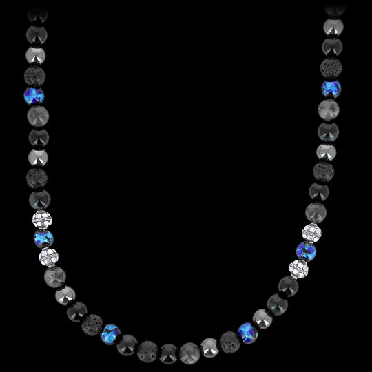 Collier court BALI Pacifique - Collier en pierres fines et argent