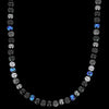 BALI Pacific short necklace - Gemstone and silver necklace