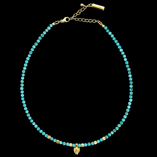 Empusa - Turquoise and vermeil choker