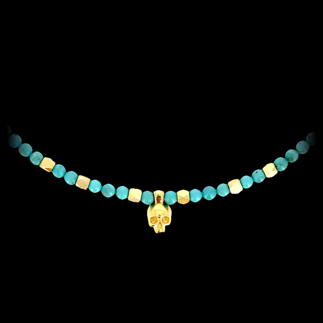 Empusa - Turquoise and vermeil choker