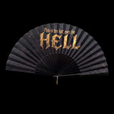 Wooden fan | This is too hot even for Hell