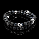 Falcon Skull Wrap | Hawk's Eye and Silver Bracelet