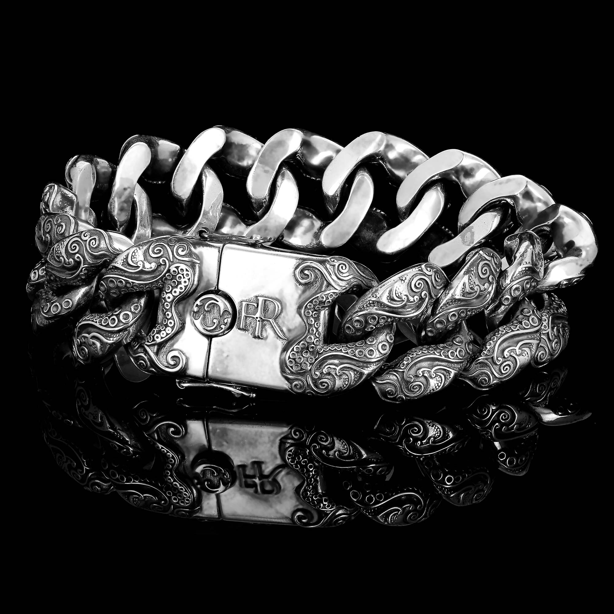 Kraken Sterling Silver chain bracelet