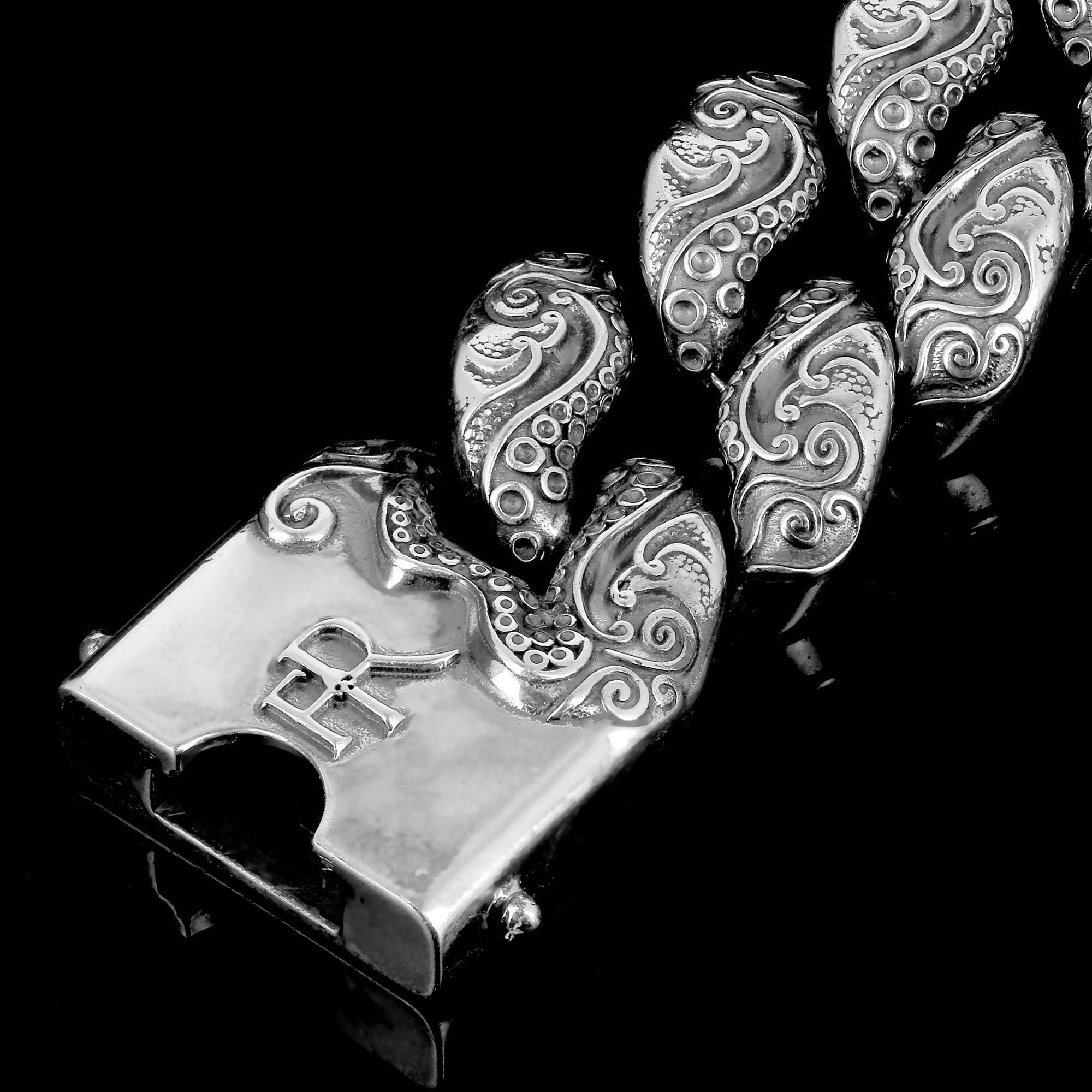 Kraken Sterling Silver chain bracelet