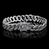 Kleines Kraken-Armband | Cuban Link aus 925er Sterlingsilber