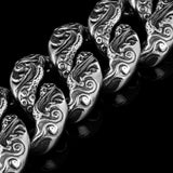Kleines Kraken-Armband | Cuban Link aus 925er Sterlingsilber