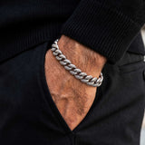 Kleines Kraken-Armband | Cuban Link aus 925er Sterlingsilber