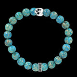 K.I.S.S. Armband aus kaiserlichem Jaspis und Silber