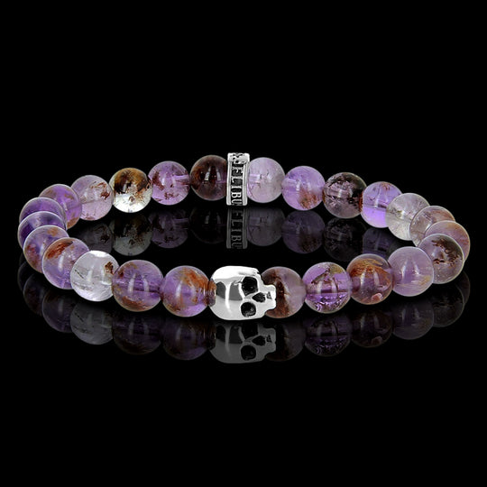 K.I.S.S. - Cacoxenite amethyst and Sterling Silver bracelet