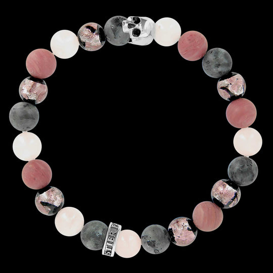 Premium K.I.S.S. Candy Sakura - Okinawan Traditional Bead Bracelet & 925 Sterling Silver