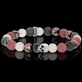 Premium K.I.S.S. Candy Sakura - Armband aus okinawanischen Glasperlen und 925er Sterlingsilber