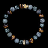 KISS Candy Ocracoke Gold Edition | Armband aus Seraphinit, Jaspis und Tigerauge